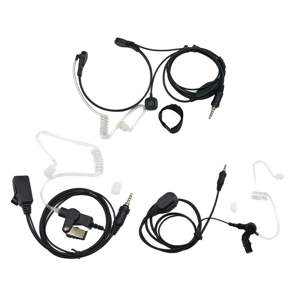 Clip Earpiece Headset with Microphone for Yaesu Vertex VX-127 FT-270 PY-6321