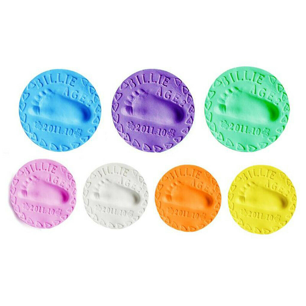 2 Fingerprint Handprint Baby Drying Clay