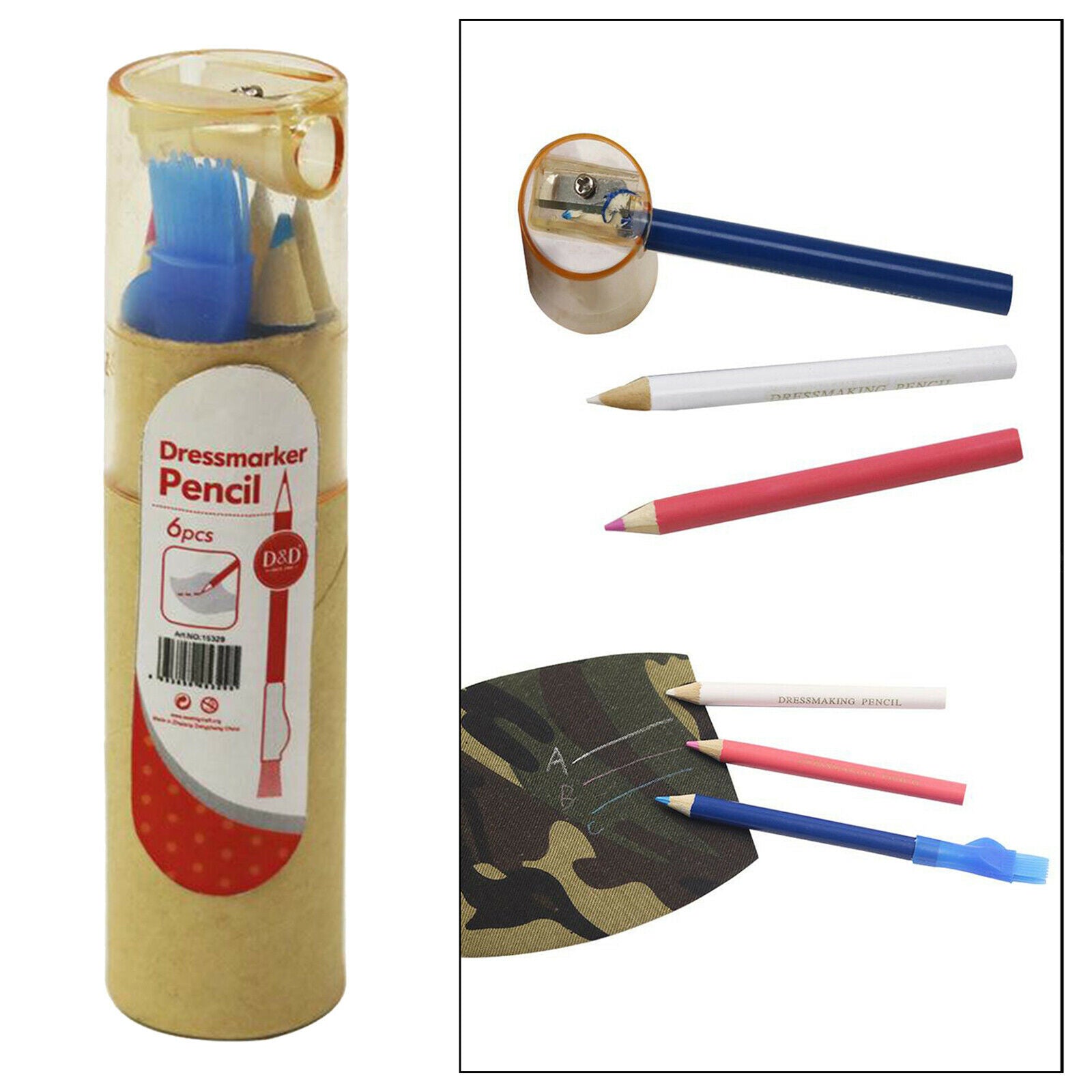 6x Dressmaking Chalk Quilting Tailors Chalk Pencils