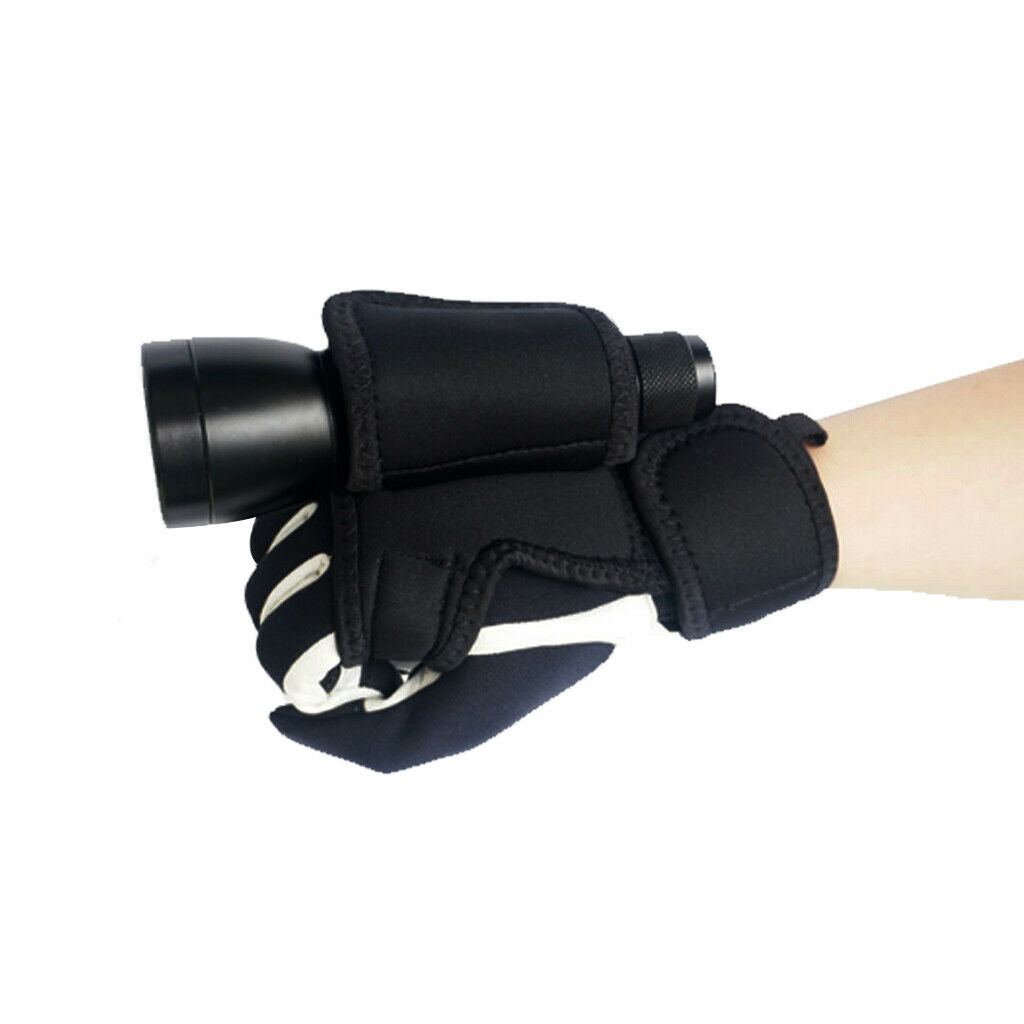 Soft Light Hand Free Holder Glove For Scuba Free Diving Underwater Torch LED