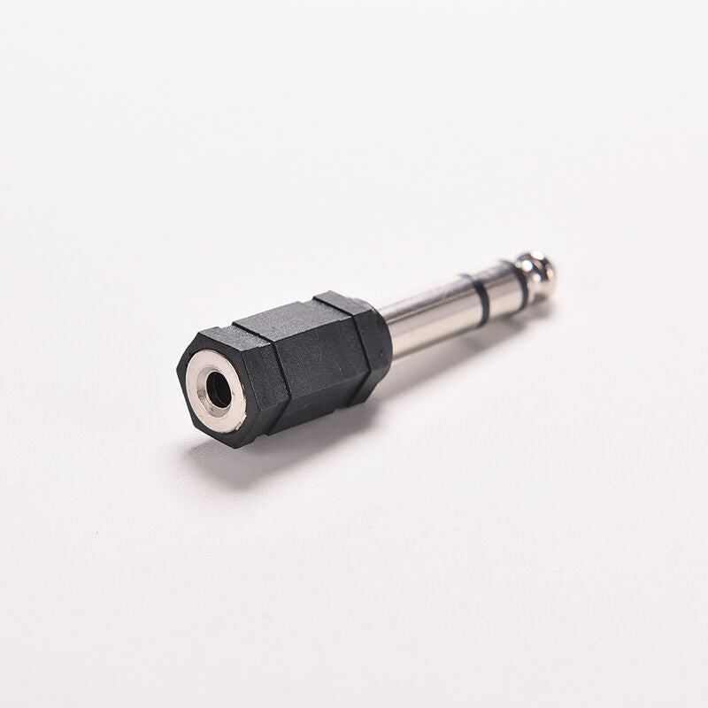 2Pcs 6.5mm 1/4 Male to 3.5mm 1/8 Female Stereo Audio Mic Plug Adapter JacDEAU
