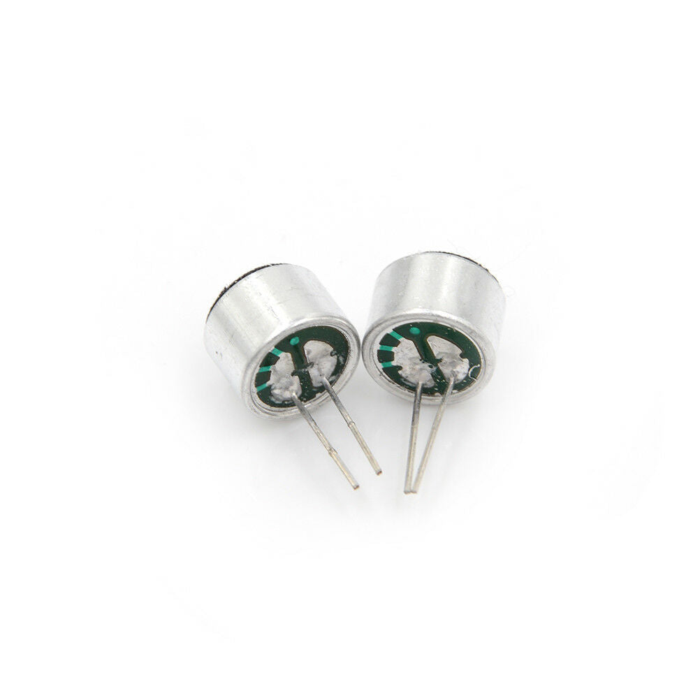 10pcs Brand New Mini MIC Capsule Electret Condenser 2 Pins Bes.l8