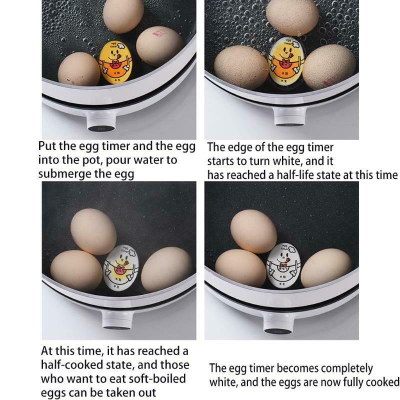 Egg Timer Boiling Soft /Medium / Hard Boiled Eggs Egg Cooker Helper for Kitchen