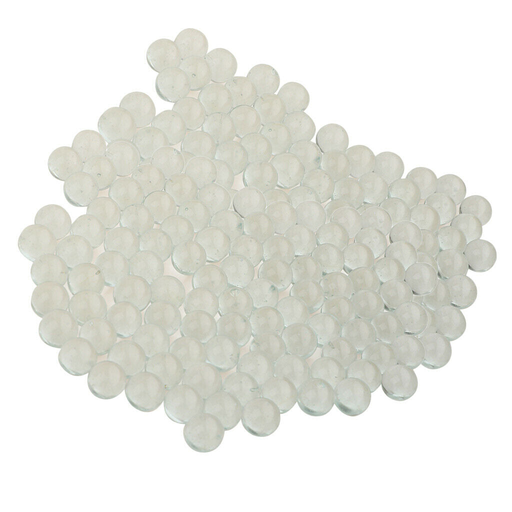 200 X 12mm Clear Glass Bubble Glass Marble For Vase Fish Tank Decor