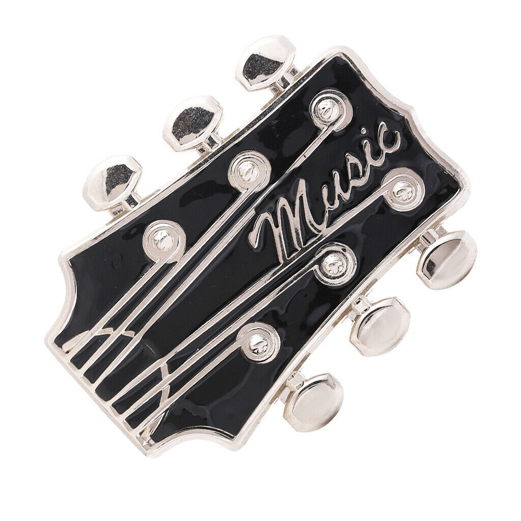 Western Musician Belt Buckle Guitar Headstock Belt Buckle DIY Jeans Ornament