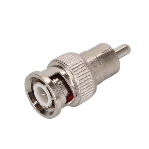 2x RCA Male AV to BNC Male For CCTV VCR Camera Monitor Cable Connector Adapter