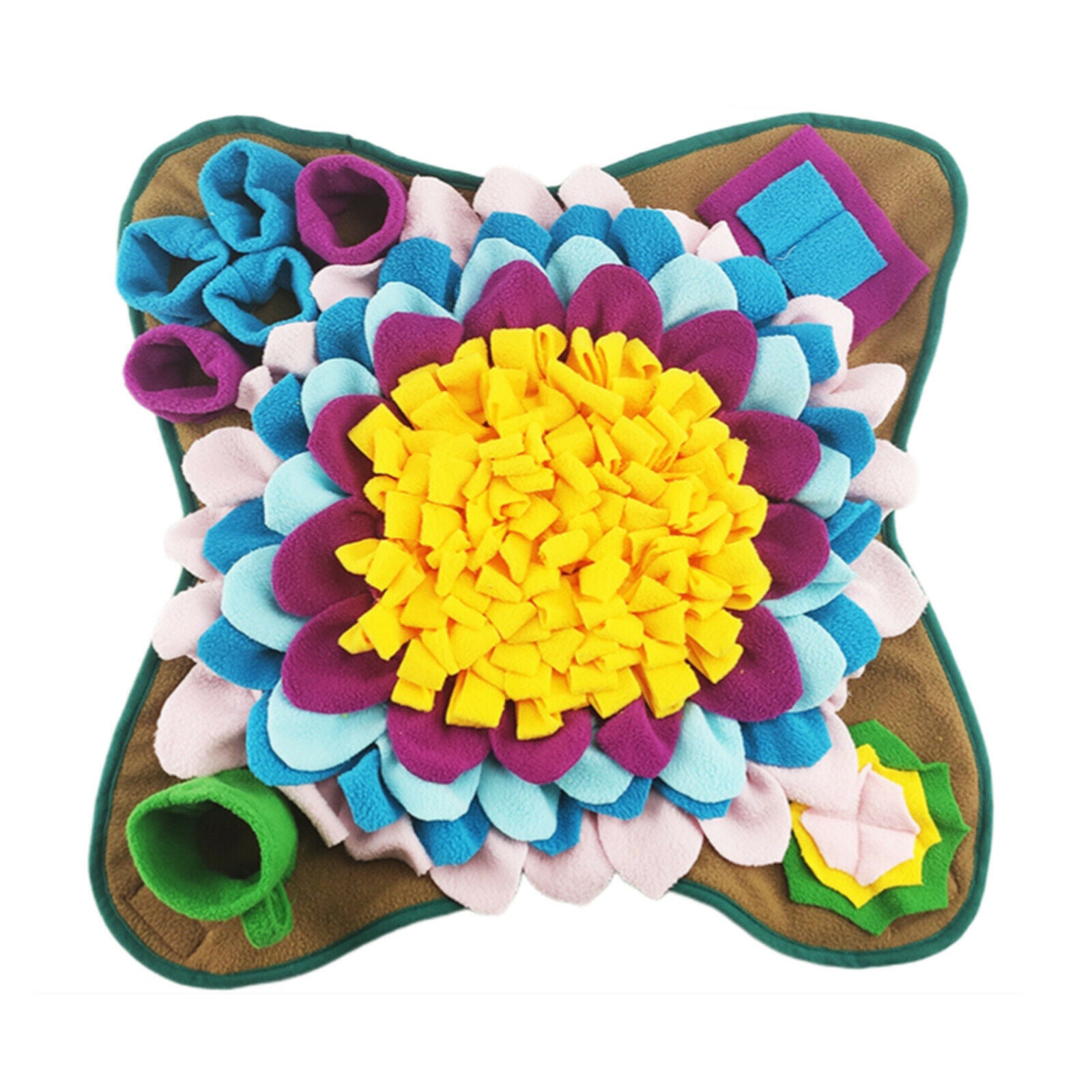 Flowers Snuffle Treat Mat For Dogs Cats Training Slow Feeding