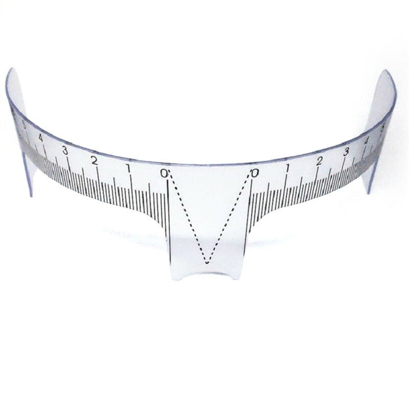 Reusable Eyebrow Stencil Makeup Microblading Measure Plastic Tattoo Ruler H1 Lt