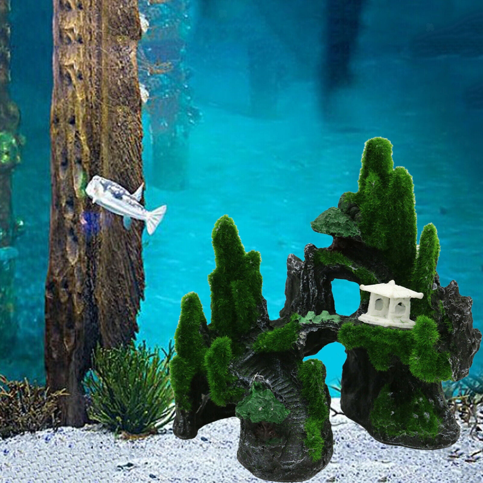 Aquarium Ornament Rockery Fish Tank Decor Artificial Reef Crafts Non-Fading