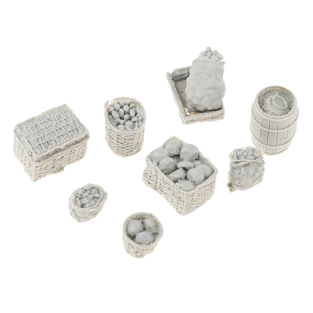 1/35 Scale Supplies Food Basket Cask Miniatures Armor Landscape Accessory