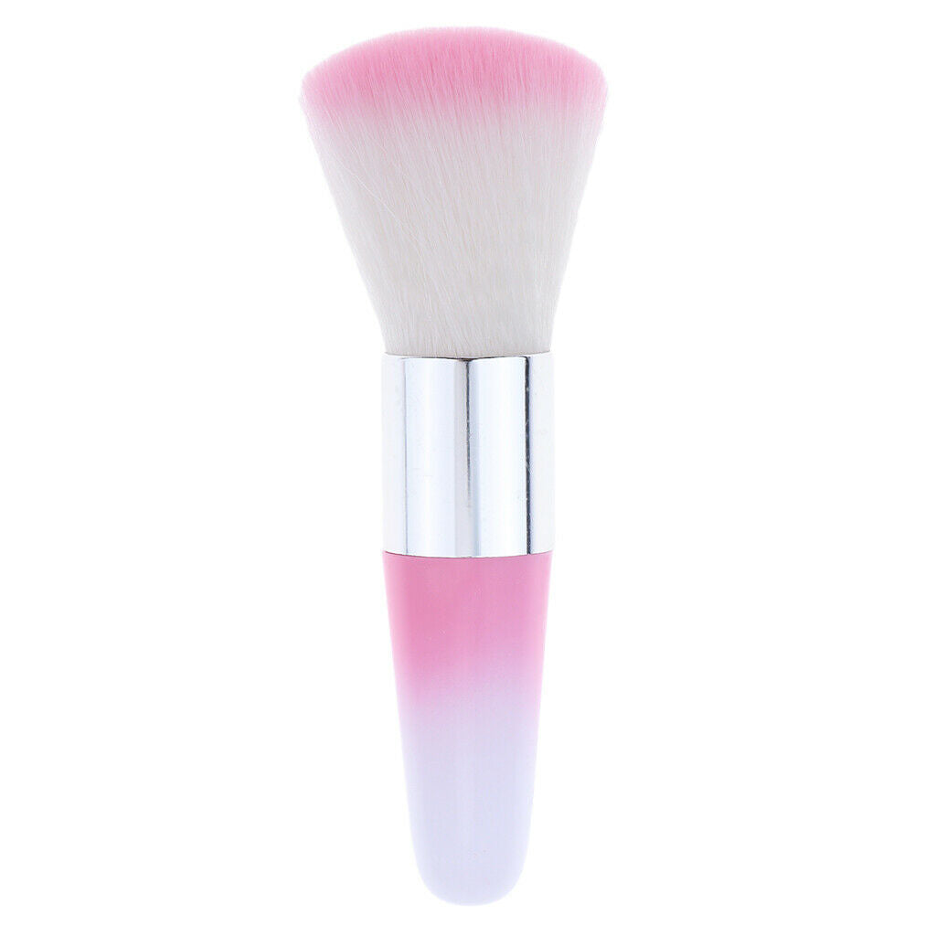 Nail Art Dust Remover Powder Cleaning Brush for Acrylic UV Gels, Travel Compact