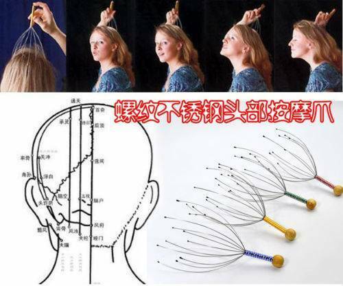 Massager Head Scratcher Scalp Octopus Therapeutic Head for Deep Relaxation