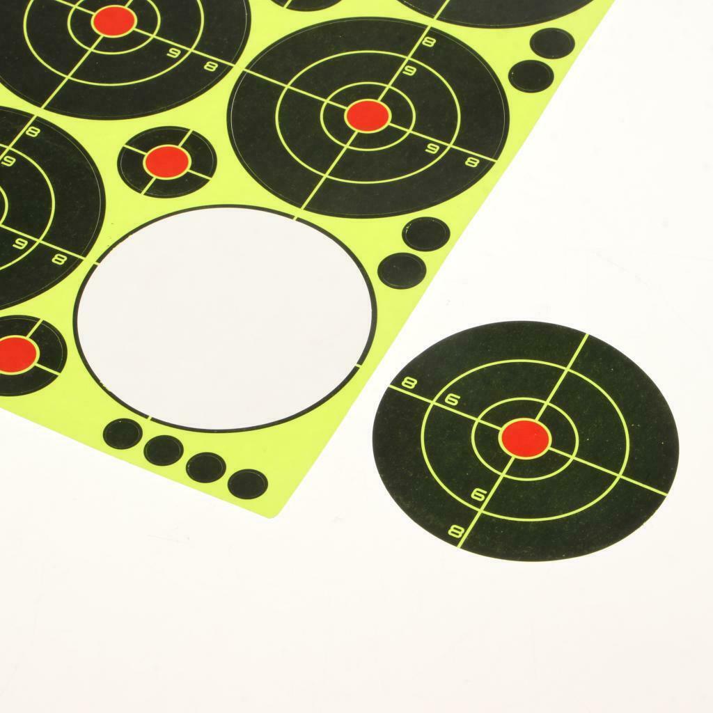 90pcs High Visibility Reactive Splatter Shooting Paper Target with Patches