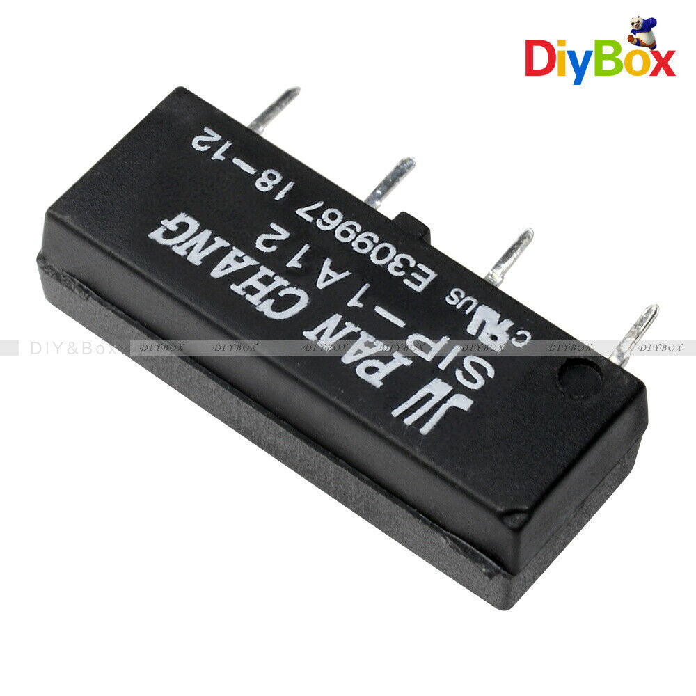 10PCS 4PIN 12V Relay SIP-1A12 Reed Switch Relay for CHANG Relay