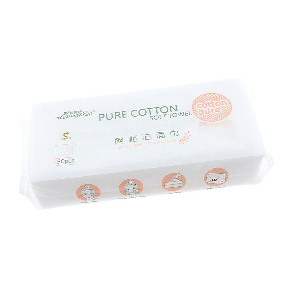 100 Pack Fabric Washcloth for All Skin Types Dry Wipes for Spa Salon Travel