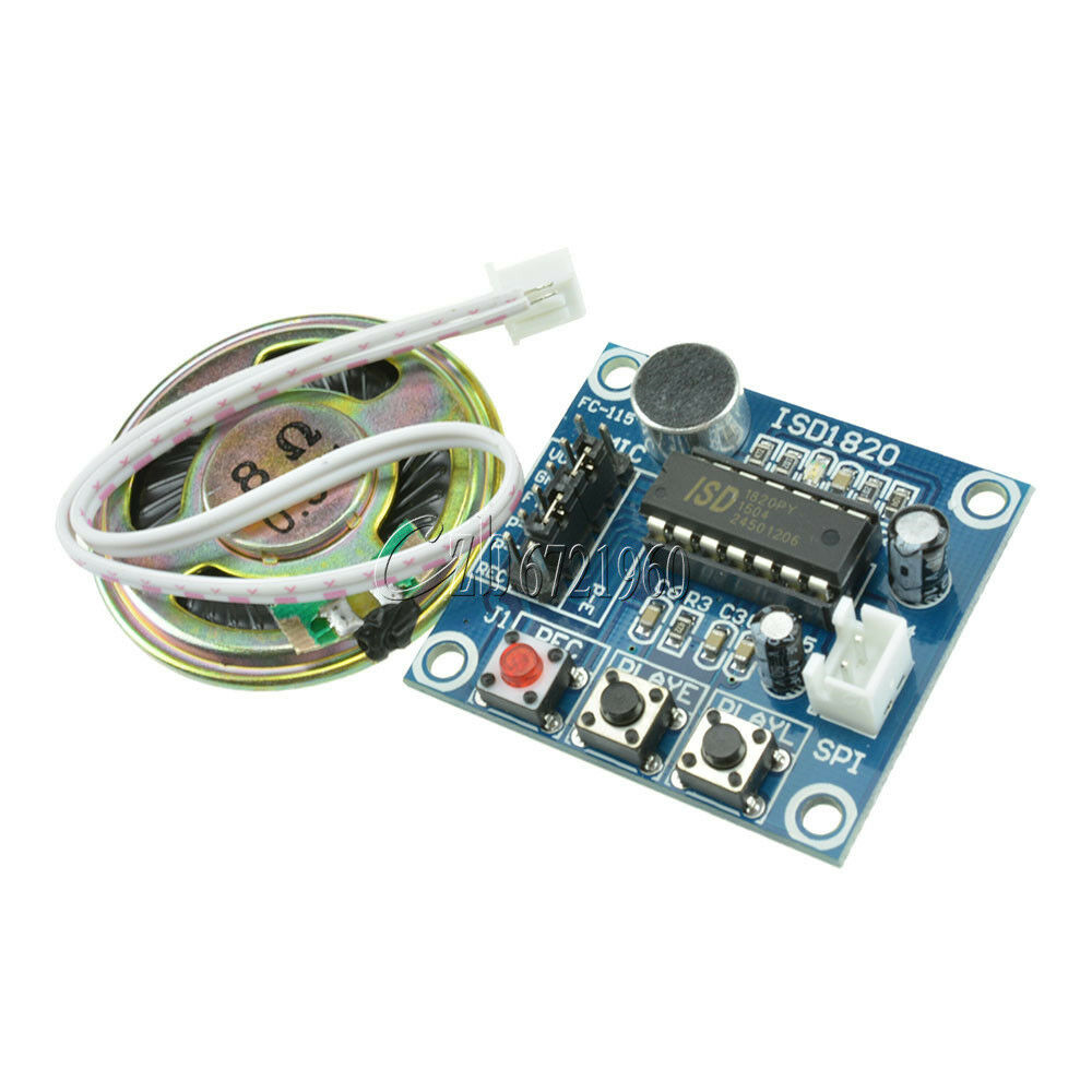 Loudspeaker+ISD1820 Sound Voice Recording Playback Module With Mic Sound Audio N