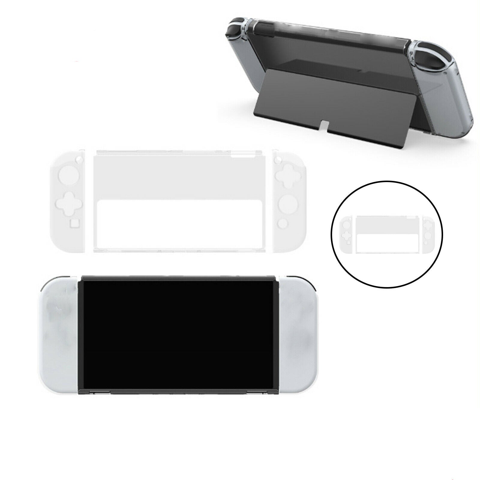 Dockable Case Flip Protector Grip Protective Cover for NS OLED Console