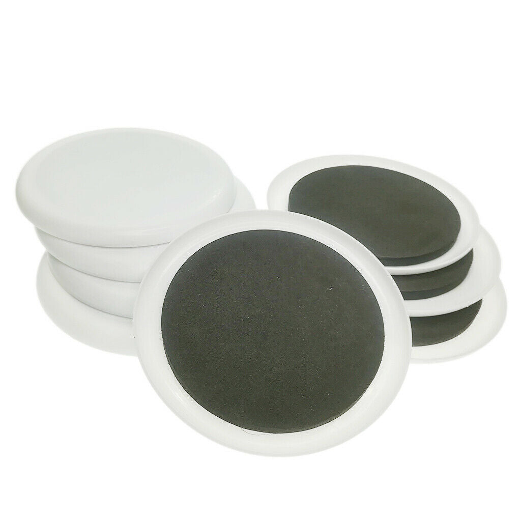 8x Round Furniture Moving Sliders Pad Heavy Duty Floor Protectors, 8cm