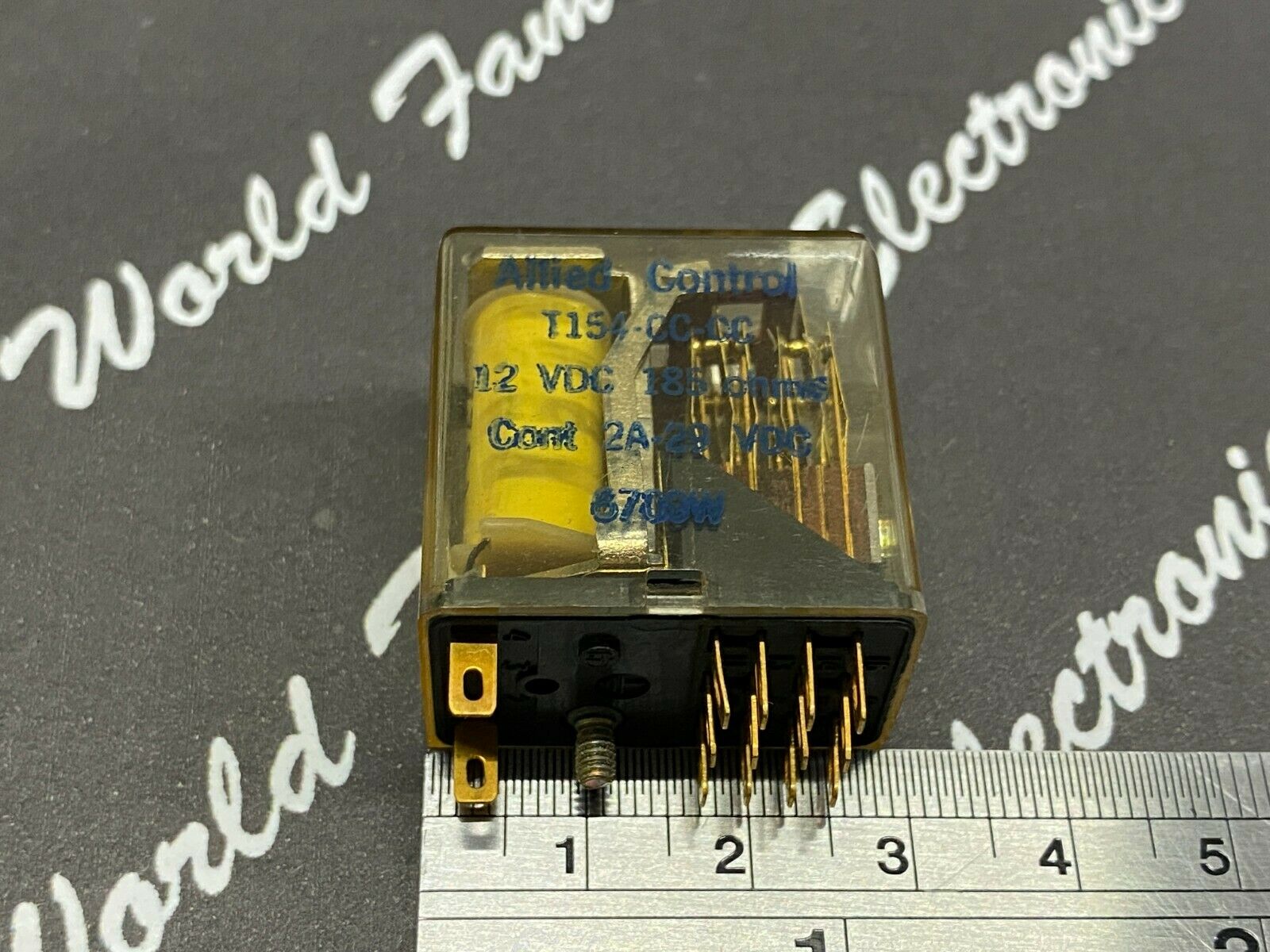 1pcs -  Allied Control T154-CC-CC 12V 185 ohms PDT Relay