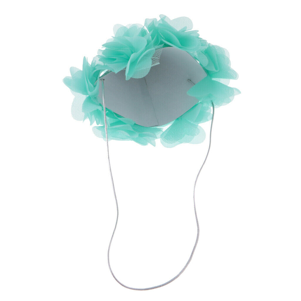 Baby Girl Boy Infant Toddler Tulle Flower Kids Birthday Party Cone Hat Green