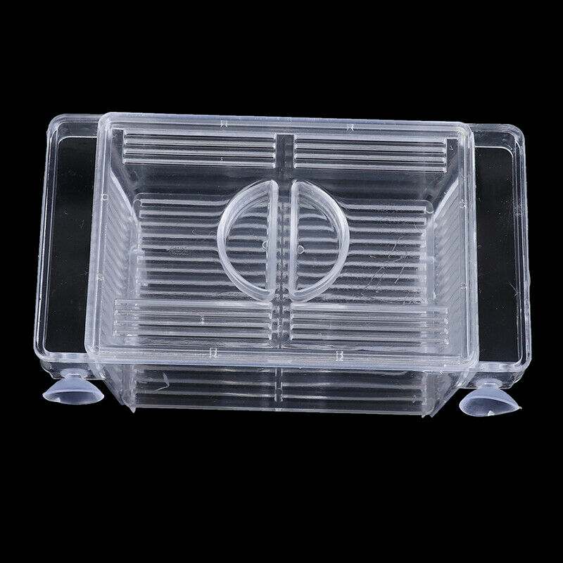 Aquarium Fish Tank Guppy Double Breeding Breeder Rearing Trap Box Hatcher.l8