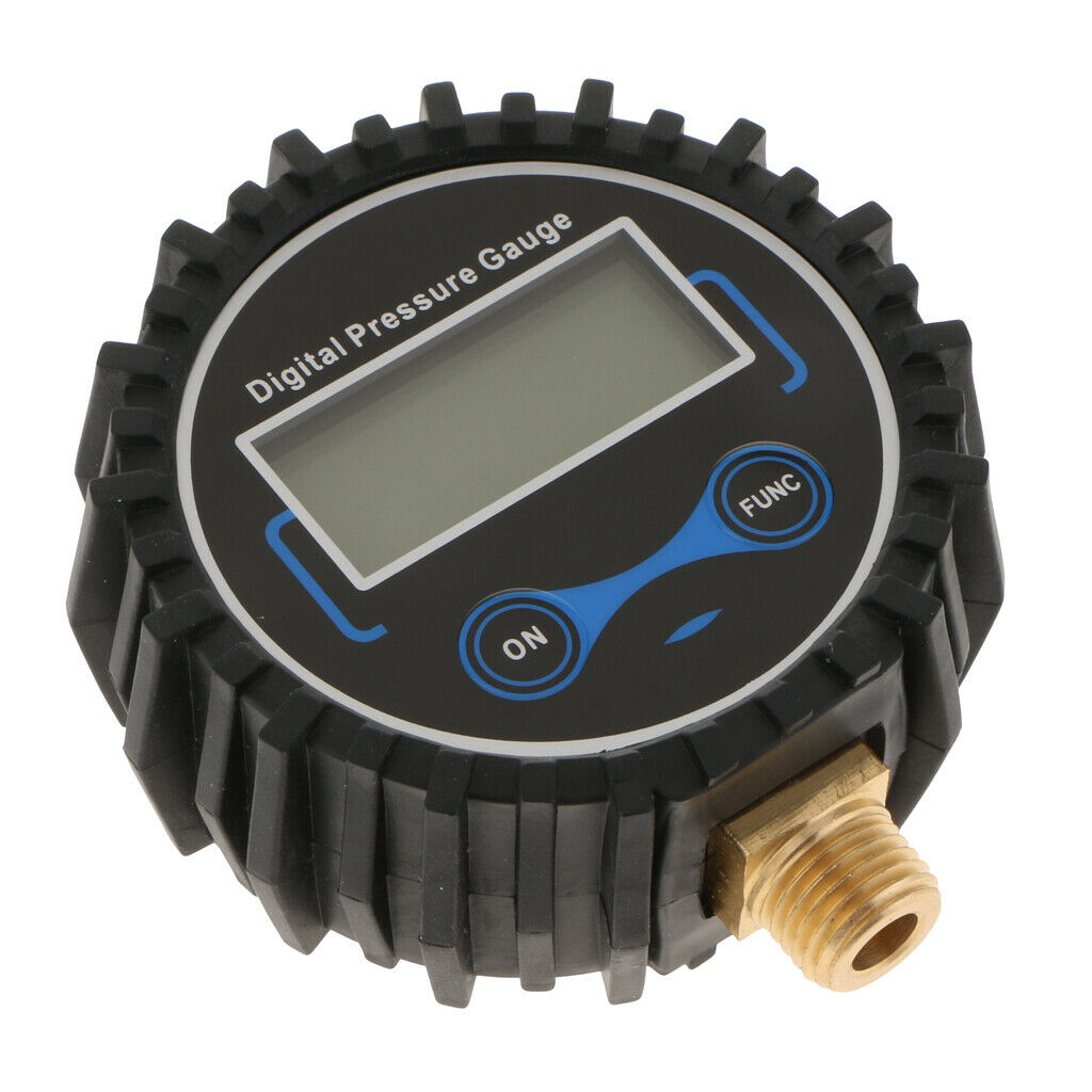 Digital Tire Inflator Pressure Gauge, 200 PSI LED Screen Black
