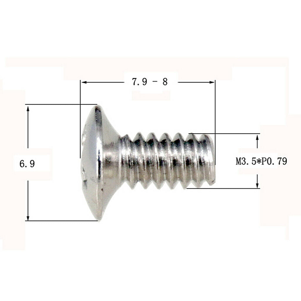 20 X Iron Guitar Switch Mounting Screws Tuners Gear Nuts For Guitar