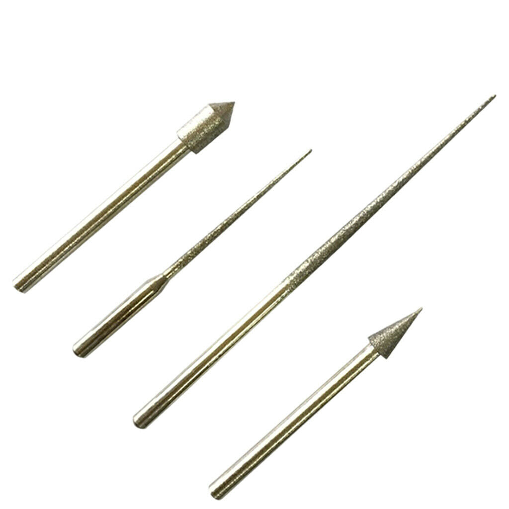 4pcs 3mm Shank Polishing Grinding Tips Rotary Tool Polisher Jewelry