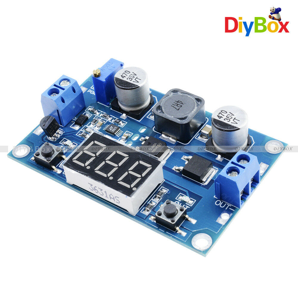 DC 3-35V To 3.5-35V LED Voltmeter Step up Boost Module LTC1871 With Heat Sink