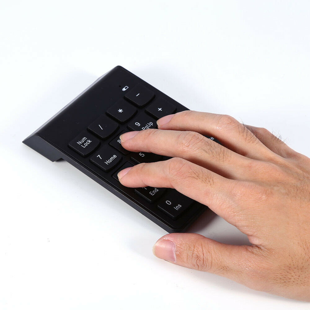 2.4G Numeric Keypad Mouse Combo Alcey Wireless 18 Keys Number Pad Keyboard Kit
