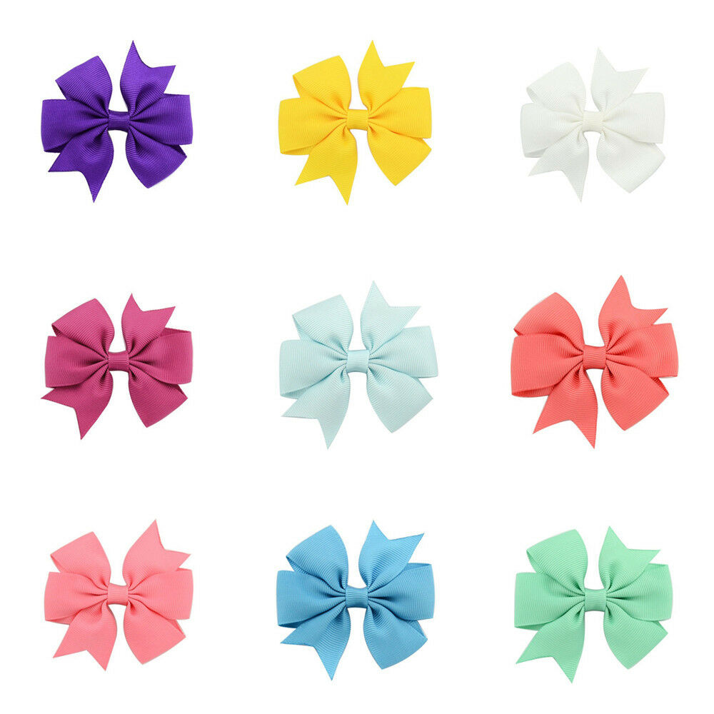 Pack of 40 Children Kids Girls Hair Pins Fishtail Bow Decor Hair Clips Headwear