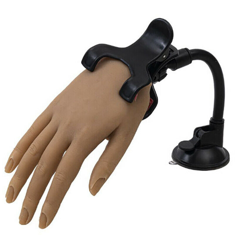 1Pc Nail Art Practice Hands Table Clip For Manicure Finger Training DisplayFCA