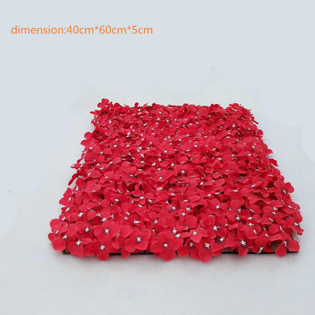 1 Piece Artificial Flower Wall Panels Wedding Venue Decor  Red