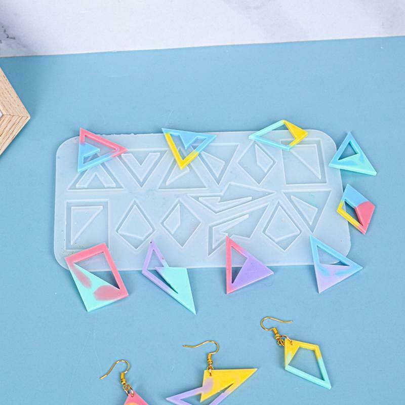 DIY Valentine's Day Theme Love Earring Diamond-shaped Earring Epoxy Mold