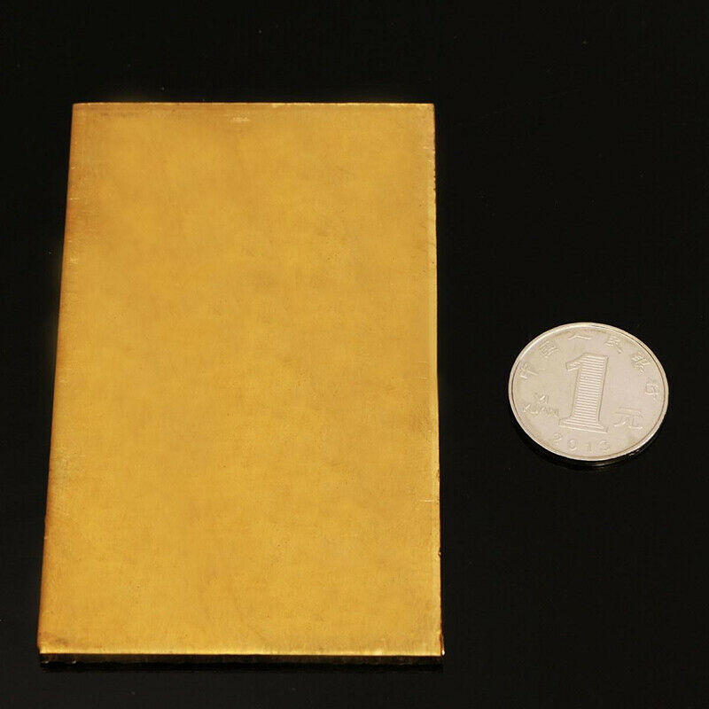 1Pcs Brass Metal Thin Sheet Plate Welding 60x100x3mm Metalworking Craft Weld