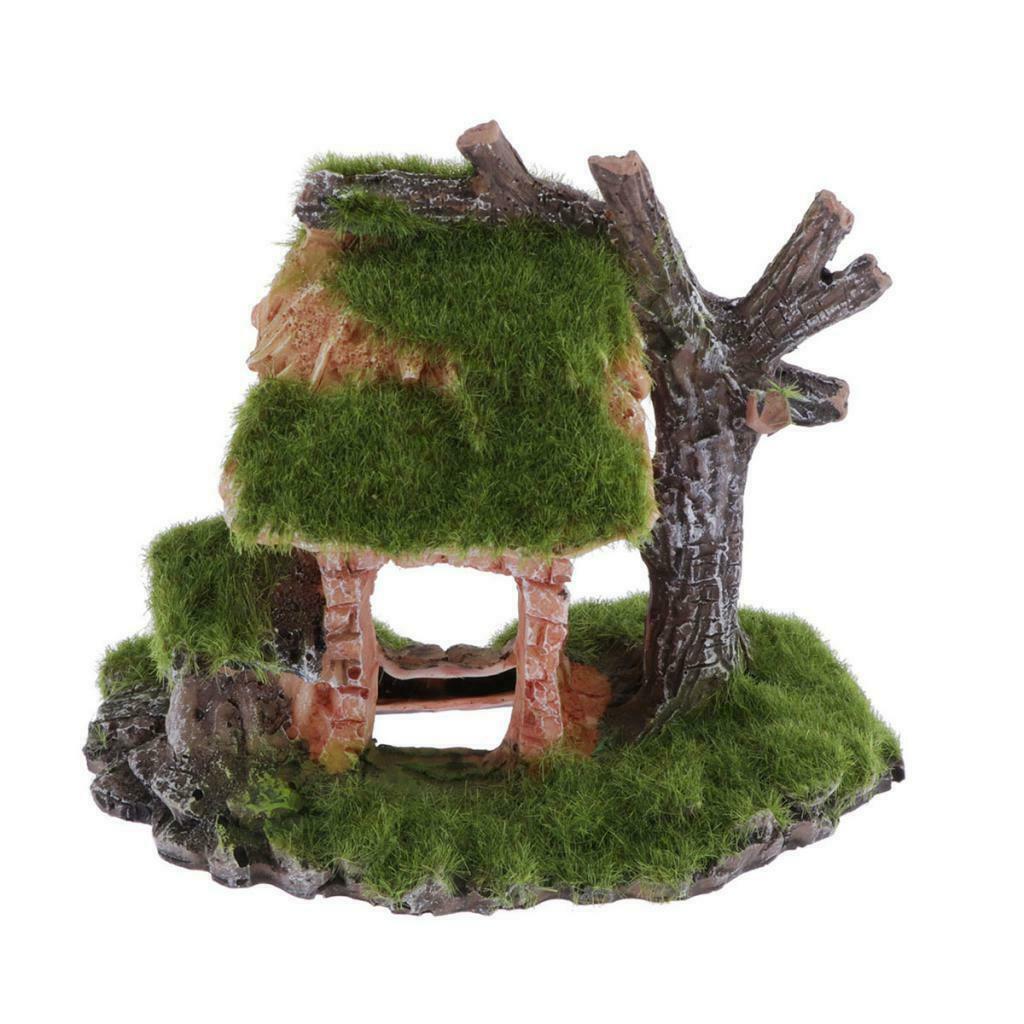 Aquarium Fish Tank Tree House Fish Tank Landscape Decor Ornaments
