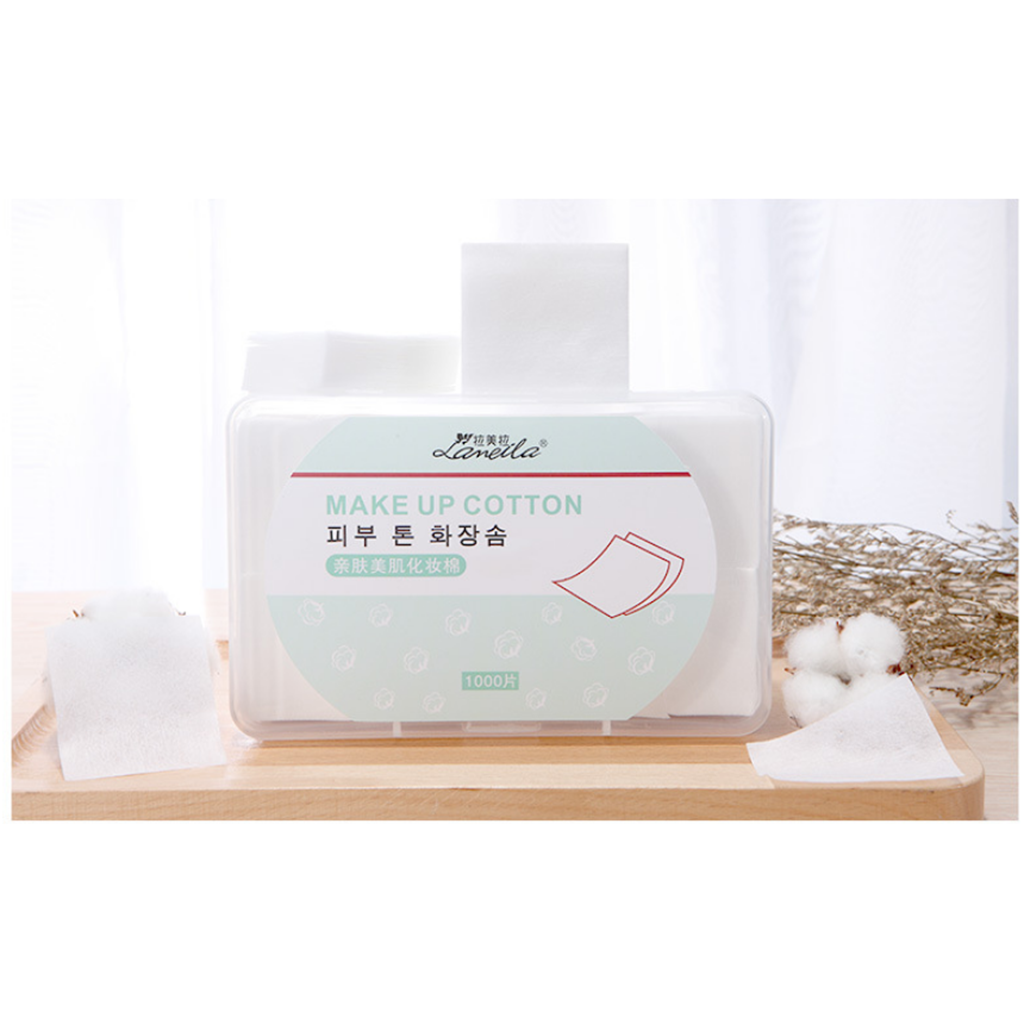 1000pcs Soft Thin Cotton Pads Nail Polish Remover Makeup Facial Cleaning Pad