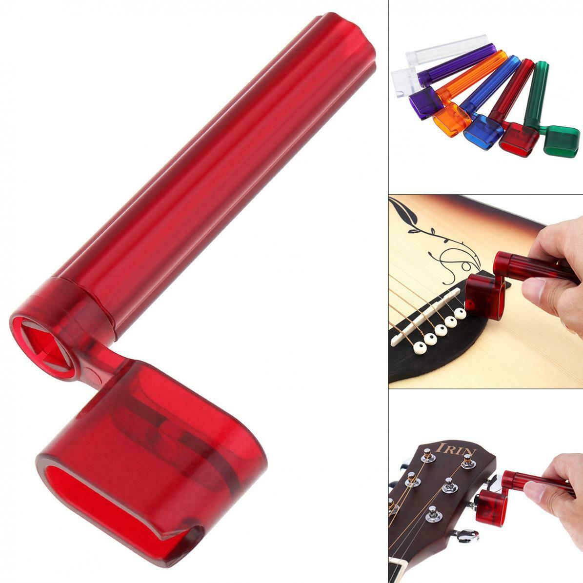 Guitar String Peg Winder A009P Plastic Bridge Pin Puller for Guitar Ukulele