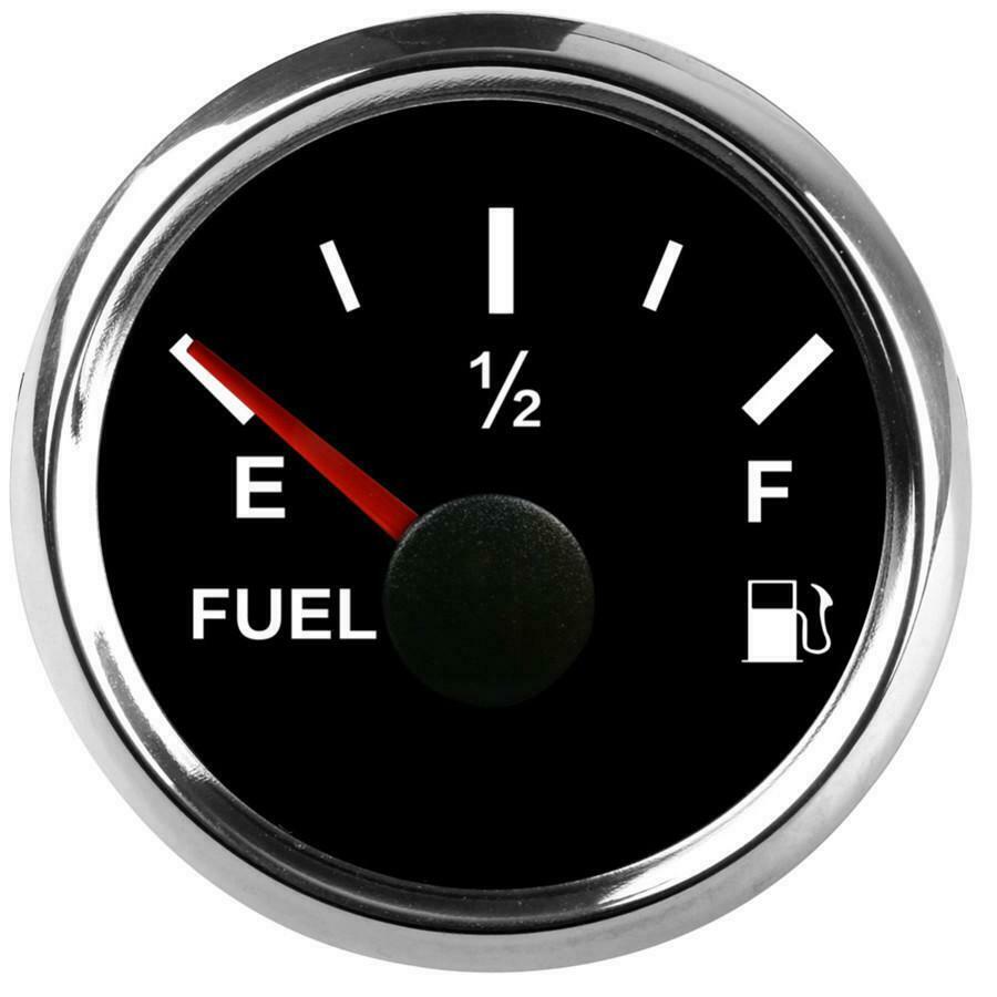 2'' Fuel Level Gauge 12V / 24V 240-33 ohms For Car Boat Marine Yacht Truck SUV