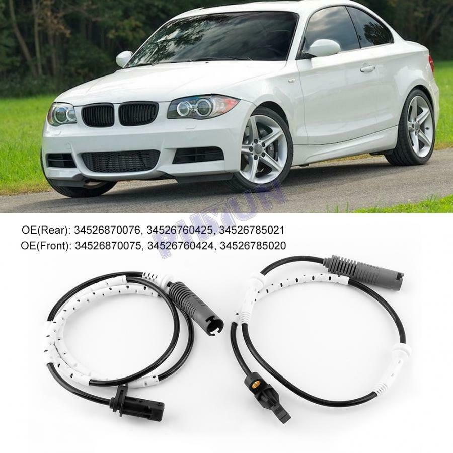 4 Wheel Speed Sensor Front & Rear For BMW 128i 328i 323i 34526870075 34526870076