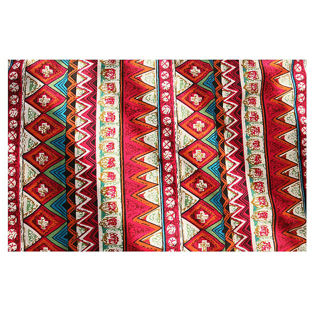 30 * 220cm Bohemian Table Tassel Cotton Tablecloth Cover Mat Decoration-red