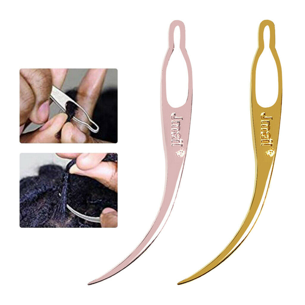 2 Pieces Dreadlocks Tool Craft Needle Hair Braiding Hair Extensions 3"
