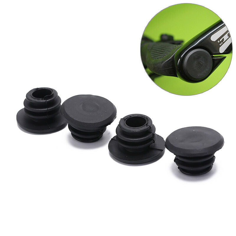 4pcs Bike Black Mini Rubber Grip Handlebar Bar End Plugs Stoppers Ca.l8