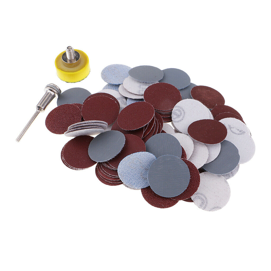 100 Pieces Sanding Discs Pad Kit for Drill Grinder Rotary Tools with Backer