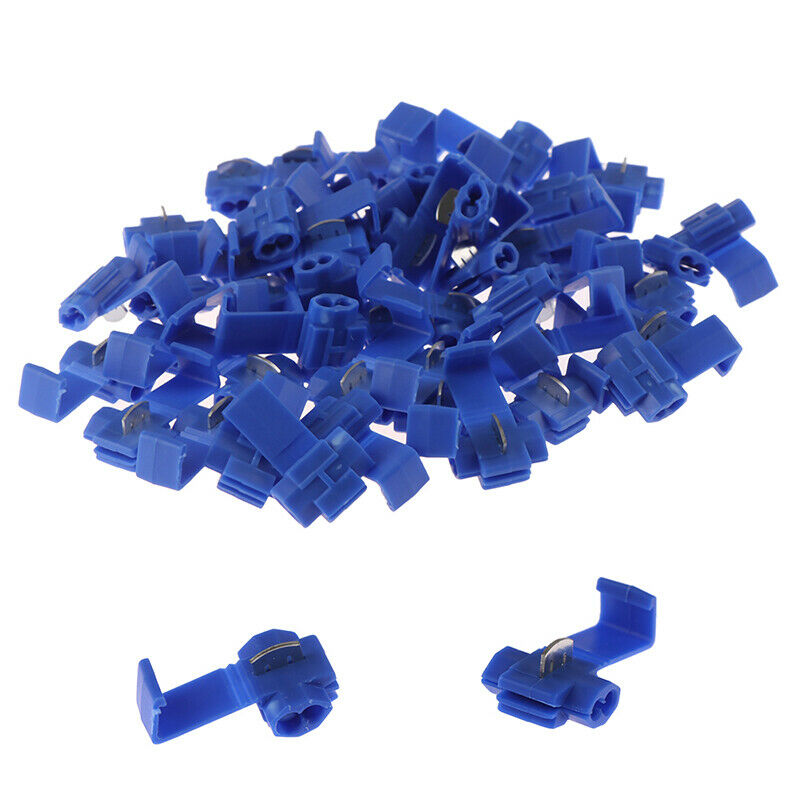 50Pcs Lock Wire Electrical Cable Connector Quick Splice Terminals Connect FmT TL