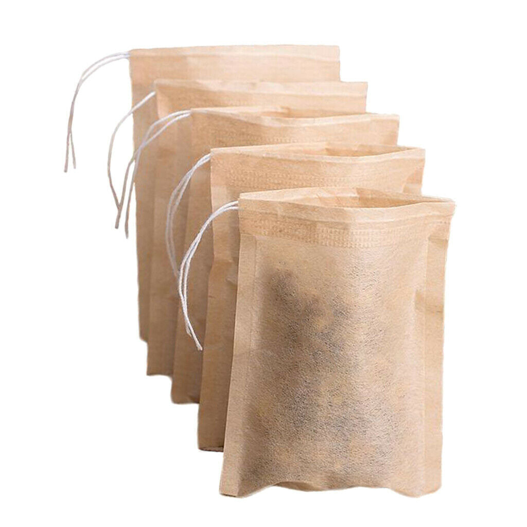 300 Pack Tea Filter Bags Safe & Natural Material Suitable for Loose Leaf Tea