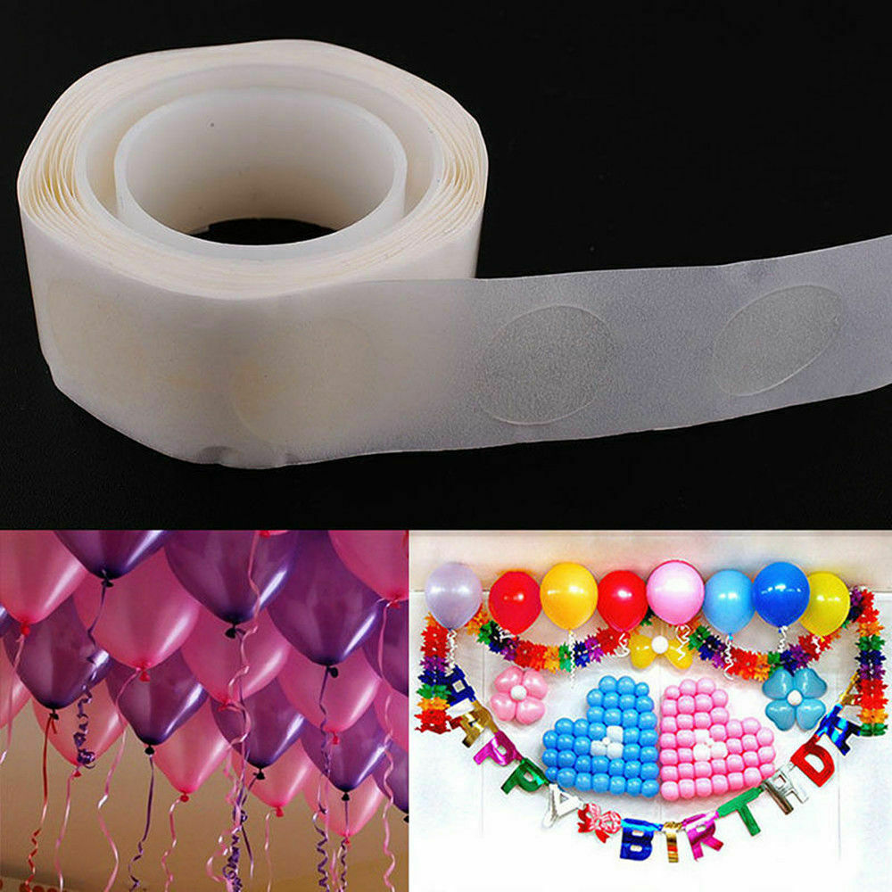 2x 100 Dots Removable Adhesive Dot Foil Balloon Wedding Party Decor Tape