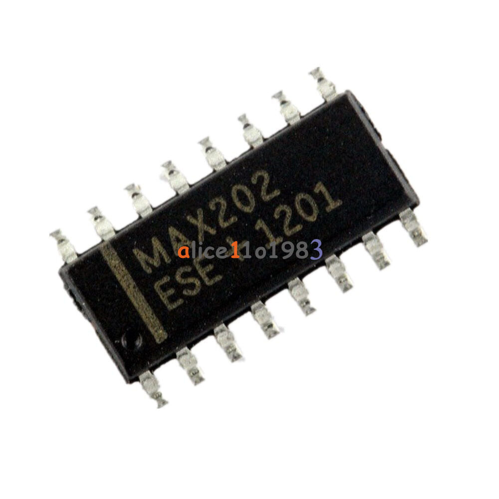 10pcs SMT SMD MAX202 SOP-16 RS232 Double Dual Transceivers 4.5V-5.5V MAX202ESE