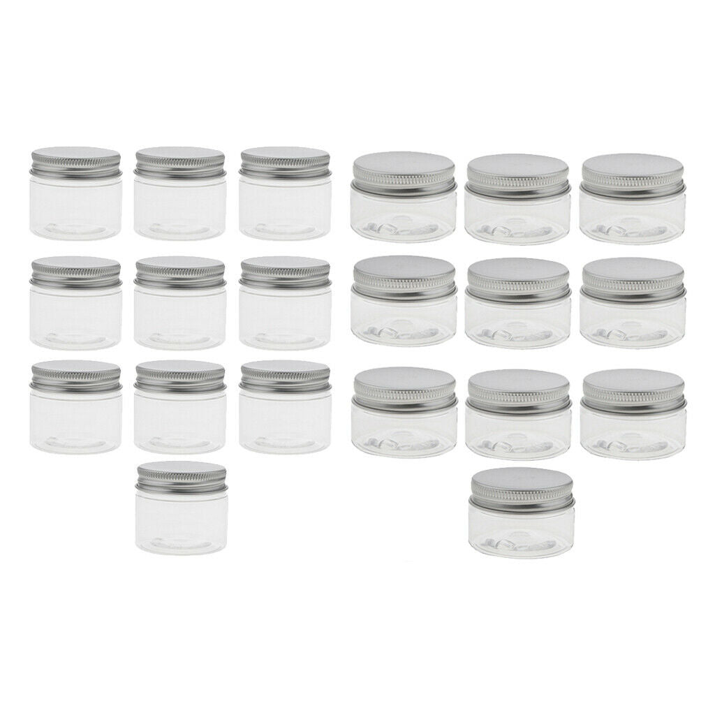 20Pcs Empty Cosmetic Lotion Jars Pot Salves Herbs Body Butter Containers