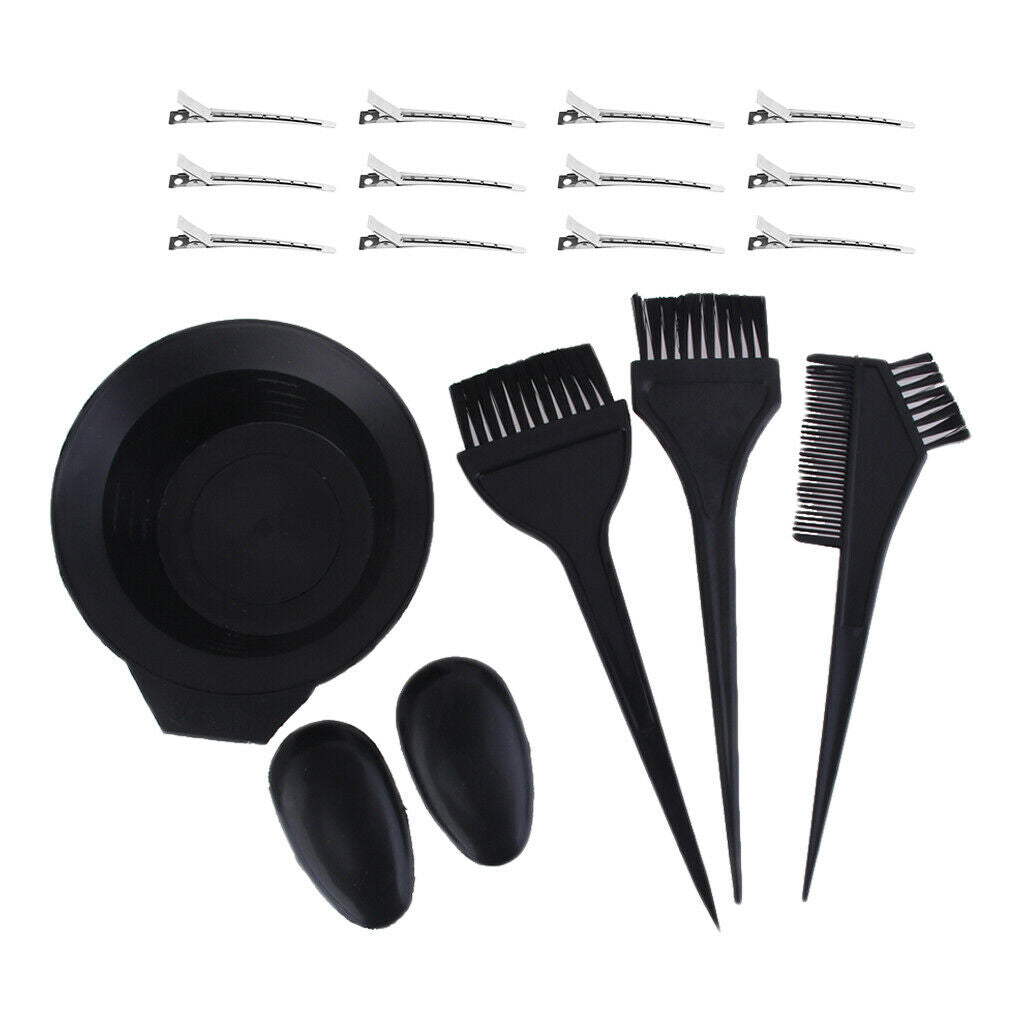 Salon Hair Color Brush Bowl Ear Cover Hair Clips for Hair Dyeing Balayage